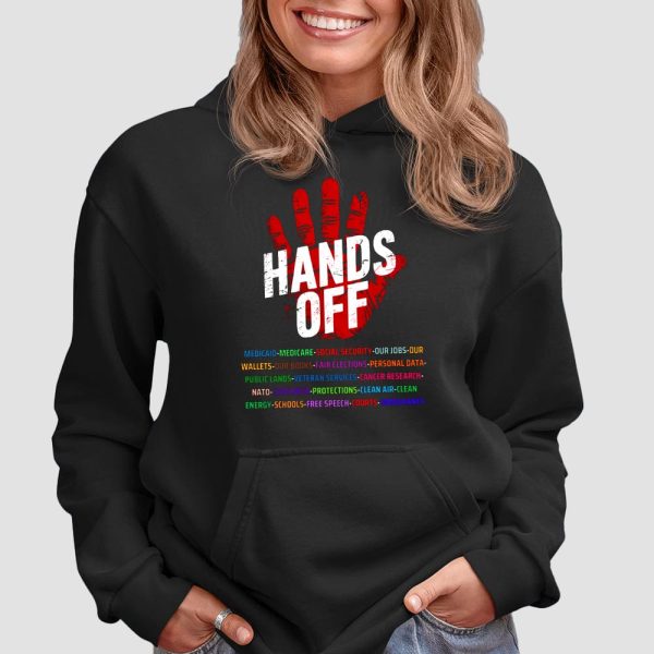 Hands Off Personal Data Veteran Free Speech Schools Immigrants Shirt