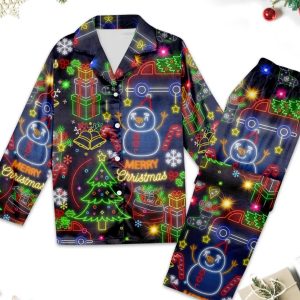 Christmas Bright Neon Lighting Pajamas Set