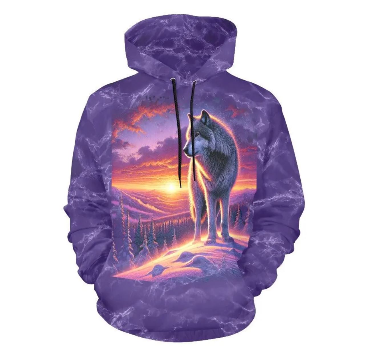 Valley Sunset Wolf Hoodie Valley Sunset Wolf Hoodie